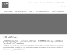 Tablet Screenshot of chmaterials.com